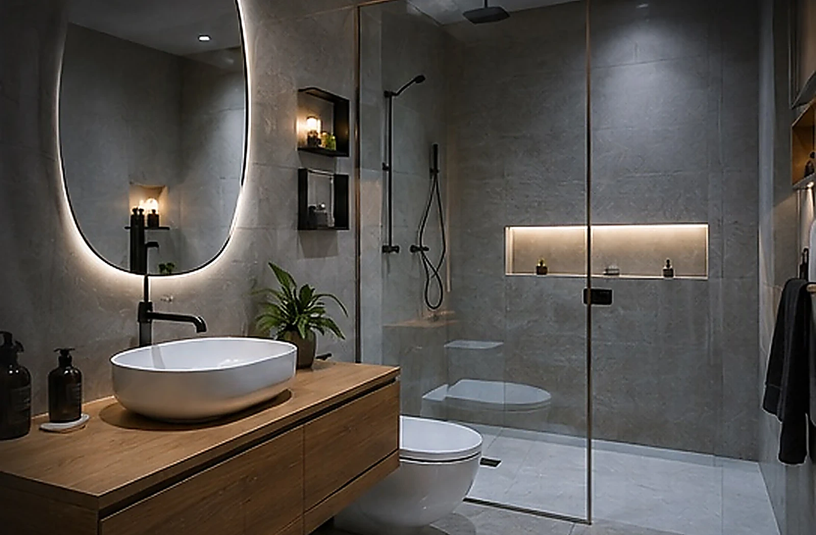 Baño moderno reformado